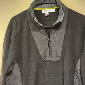 Calvin Klein Mens Black Pull over  Zipper Close Large L